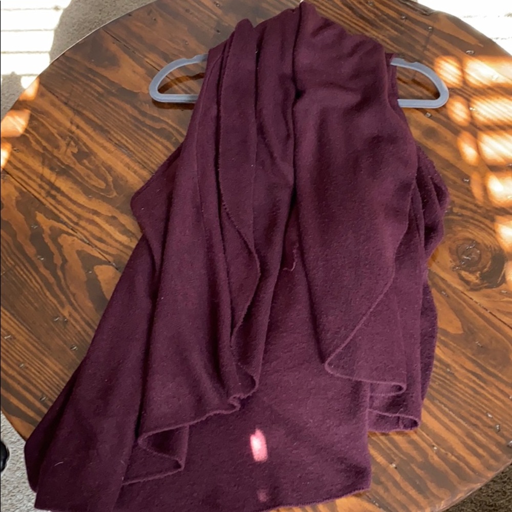 Maroon shawl/vest
